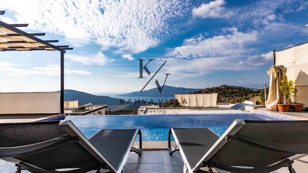 Villa Koçak 4, Kalkan Kördere 'de Deniz Manzaralı Tatil Villası