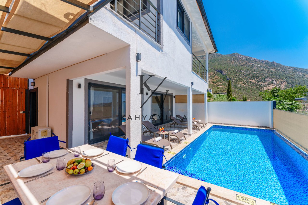 Villa Şato Buket, Kalkan Akbel Mevkiinde Bulunan 4 Kişilik Deniz Manzaralı Tatil Villası