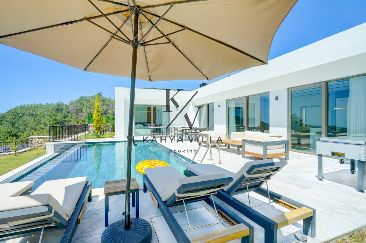 Villa Mercury ,Kalkan İslamlar Bölgesinde Bulunan 6 Kişi Kapasiteli , JAKUZİLİ, Doğa Manzaralı Lüx Villa