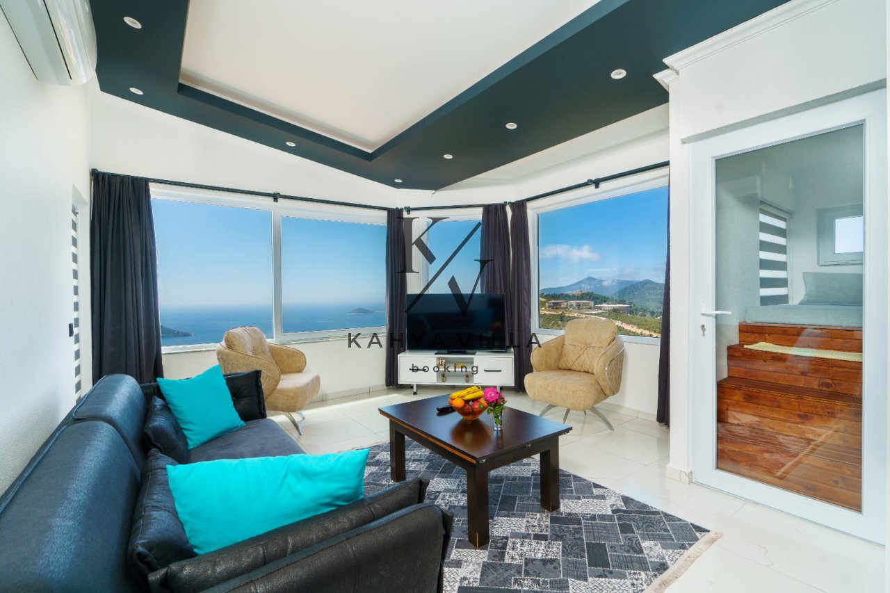 Villa Emir Suit | Kalkan Akbel’de Korunaklı Deniz Manzaralı Balayı Villası