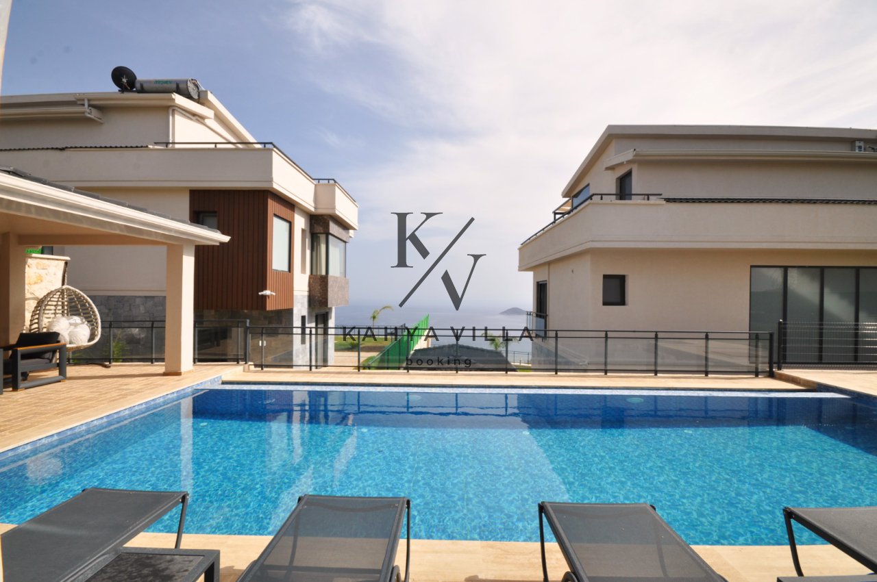 Villa Topaz Kalkan , Kaş Kalkan Bölgesinde, Geniş Aileye uygun Deniz Manzaralı Tatil Villası