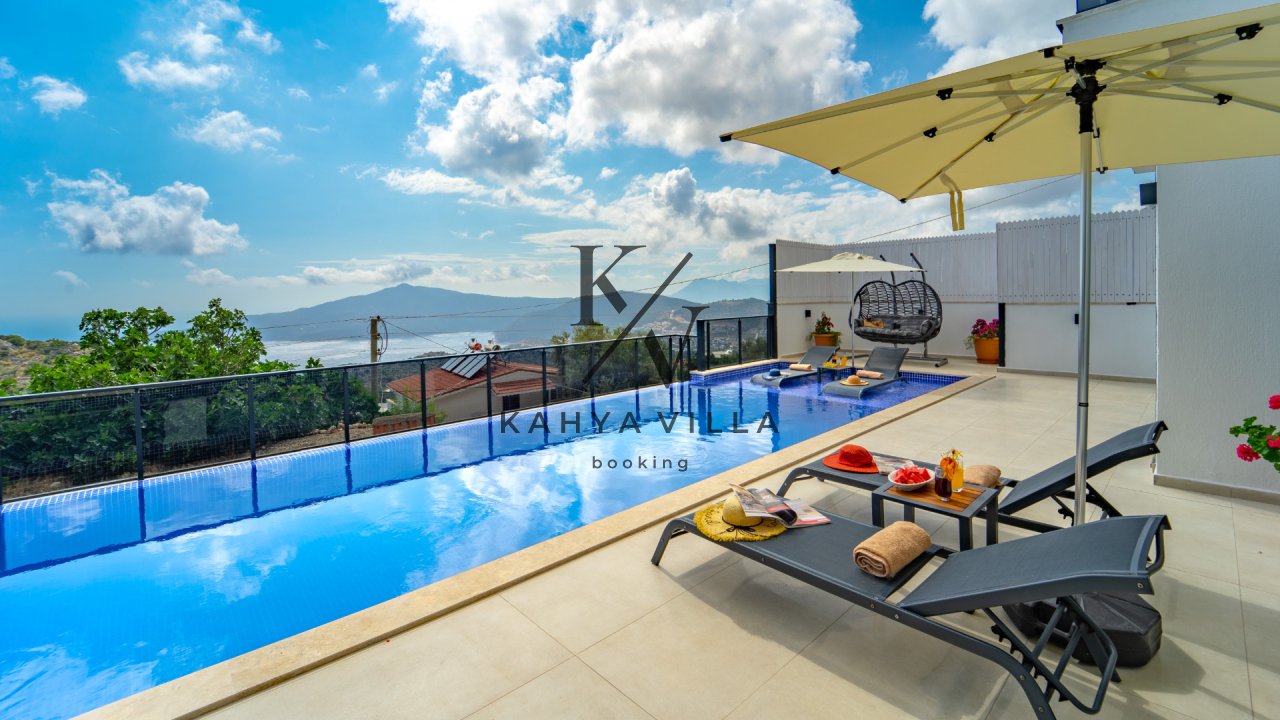 Villa Alba ,Kalkan Kördere Bölgesinde Bulunan 4 Kişi Kapasiteli ,Deniz Manzaralı Tatil Villası