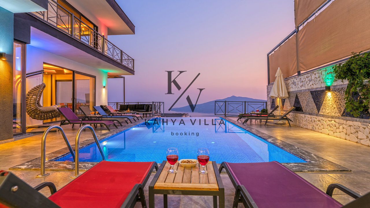 Villa Alfa Delta ,Kalkan Kördere'de  Deniz Manzaralı Tatil Villası