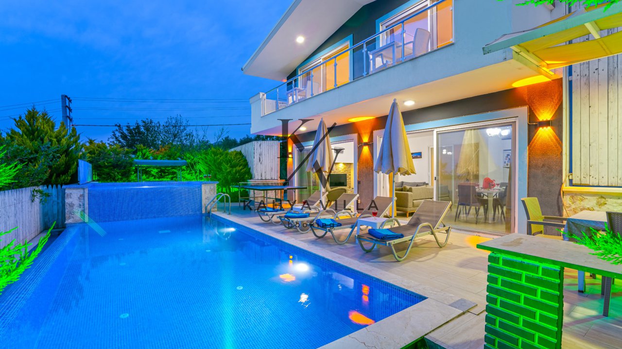 Villa Kahya 4, Kalkan Üzümlü'de Muhafazakar Tatil Villası