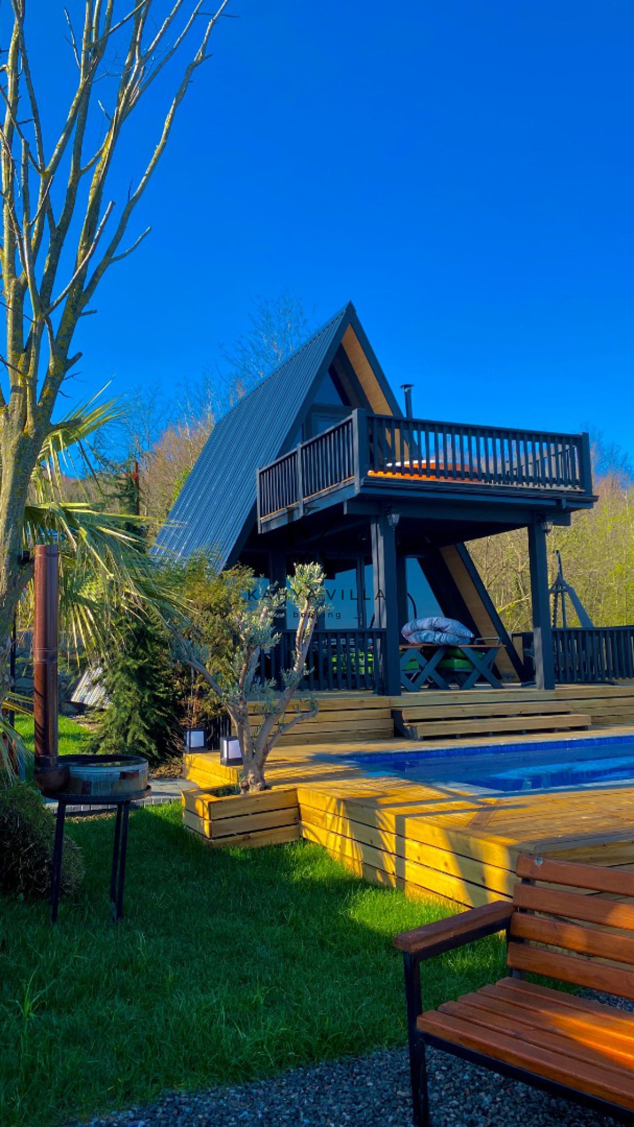 Villa SAPANCA-5 ,Sapanca Nailiye Bölgesinde Bulunan 4Kişi Kapasiteli Jakuzili Bungalov.