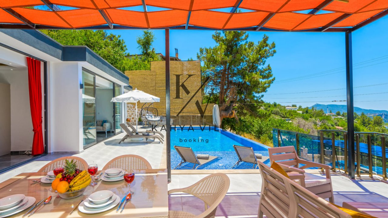 Villa Fiyona, Kalkan Üzümlü Bölgesinde Bulunan Doğa Manzaralı Villa