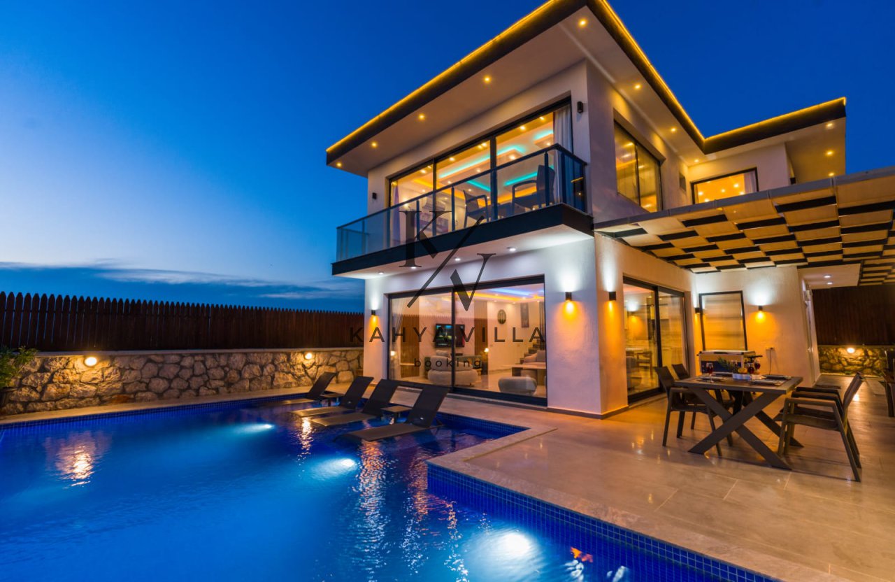 Villa Sekmen | Kalkan Patara’da Panoramik Deniz Manzaralı Lüks Villa