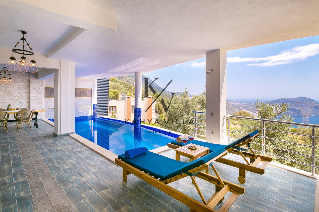 Villa Tepe 21,Kalkan Akbel Bölgesinde Bulunan Deniz Manzaralı Balayı Villamızdır.