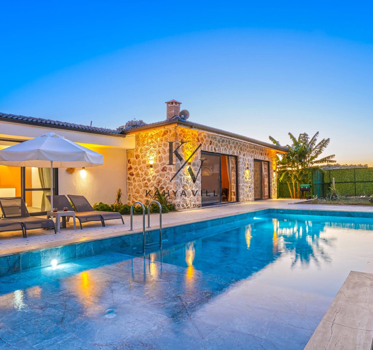 Villa Lara Kalkan Ordu | 4 Kişilik Jakuzili Özel Havuzlu Lüks Villa