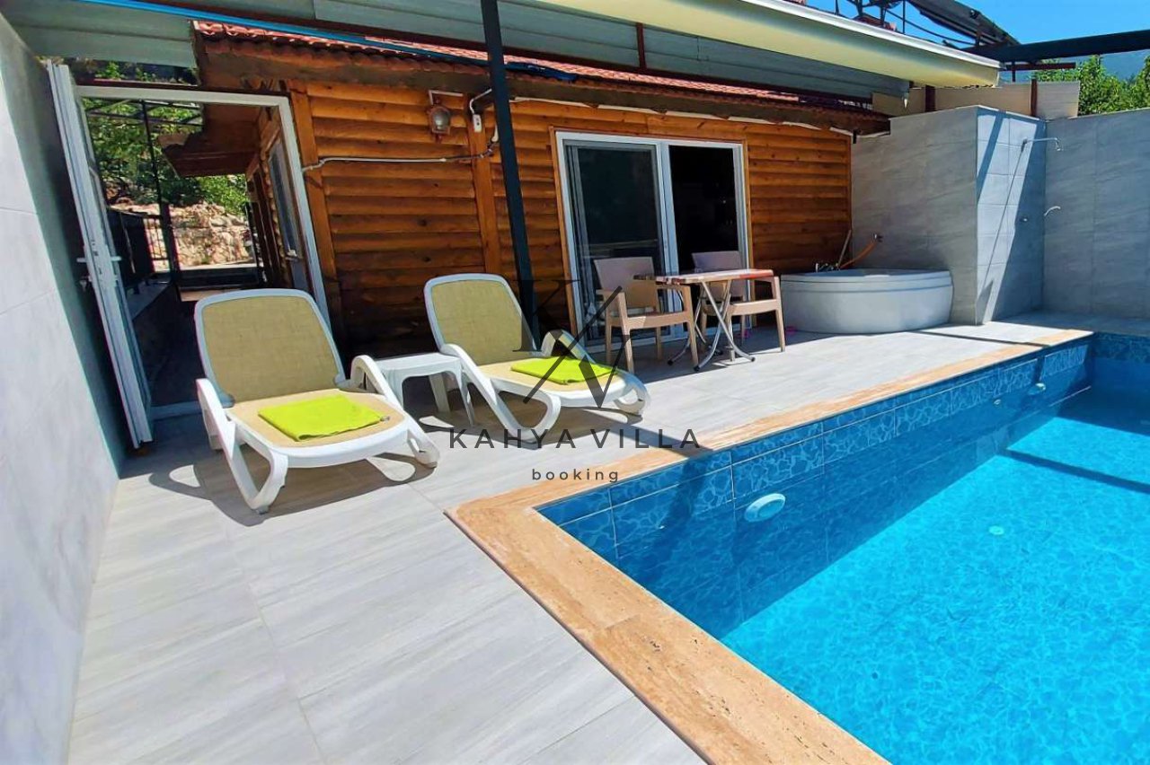 Villa Seray 1 Kalkan İslamlar | 2 Kişilik Muhafazakâr Jakuzili Balayı Villası