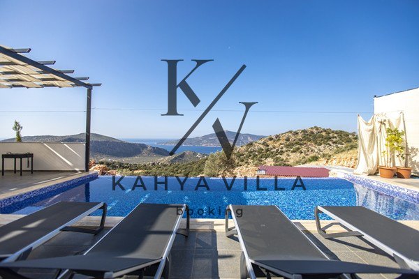 Villa Koçak 3, Kalkan Kördere 'de Deniz Manzaralı Tatil Villası