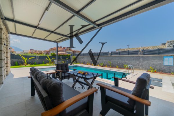 Villa Zara 7| Fethiye Çalış’ta Taş Mimarili, Özel Havuzlu 4 Kişilik Villa