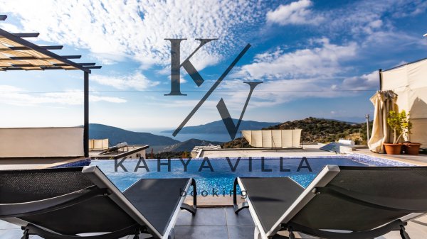 Villa Koçak 4, Kalkan Kördere 'de Deniz Manzaralı Tatil Villası