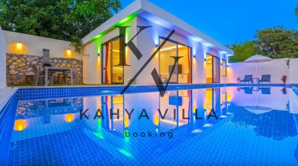 Villa Kardelen | Kalkan İslamlar’da Jakuzili, Korunaklı Havuzlu Balayı & Muhafazakâr Villa