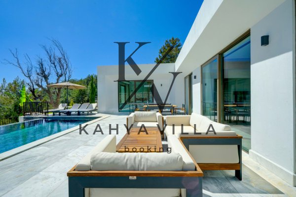 Villa Earth ,Kalkan İslamlar Bölgesinde Bulunan 6 Kişi Kapasiteli , JAKUZİLİ, Doğa Manzaralı Lüx Villa
