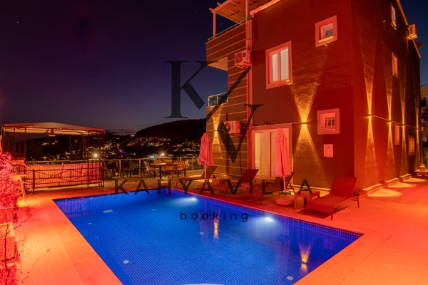 Villa Zeus | Kalkan Kızıltaş'ta Deniz Manzaralı 8 Kişilik Özel Havuzlu Villa