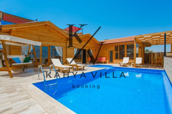 Villa Tanç 4 | Kalkan Yeşilköy'de Korunaklı, Jakuzili ve Kapalı Havuzlu Villa