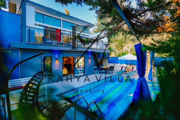 Villa Cerenimo , Kalkan İslamlar Bölgesinde Bulunan Jakuzi, Hamam, Sauna ve Kapalı Isıtmalı Havuza Sahip Balayı Villası