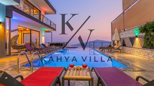 Villa Alfa Delta ,Kalkan Kördere'de Deniz Manzaralı Tatil Villası