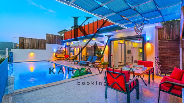 Villa Göktaşı 2,Kalkan Yeşilköy Bölgesinde Bulunan 4 Kişi Kapasiteli Doğa Manzaralı Tatil Villası