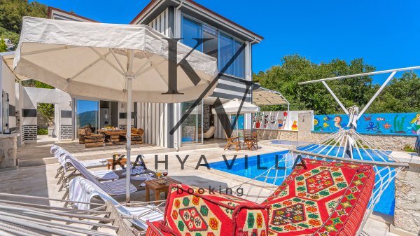 Villa Dilan, Kalkan İslamlar'da Doğa ve Deniz Manzaralı Tatil Villası
