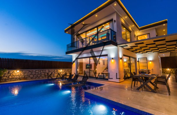 Villa Sekmen | Kalkan Patara’da Panoramik Deniz Manzaralı Lüks Villa