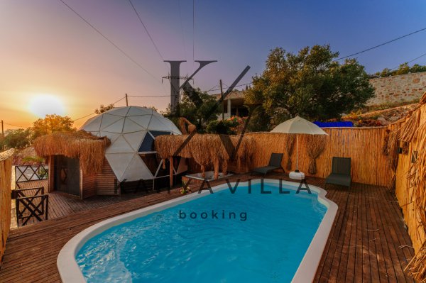 Villa Dome A/3 Kalkan Üzümlü | 2 Kişilik Özel Havuzlu Balayı Villası