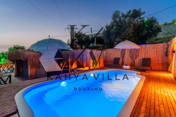 Villa Dome A/1 Kalkan Üzümlü | 2 Kişilik Özel Havuzlu Balayı Villası