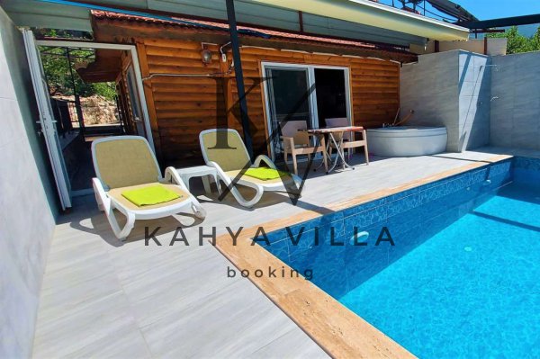 Villa Seray 1 Kalkan İslamlar | 2 Kişilik Muhafazakâr Jakuzili Balayı Villası